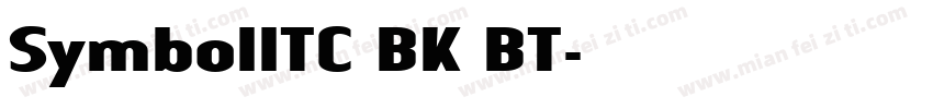 SymbollTC BK BT字体转换